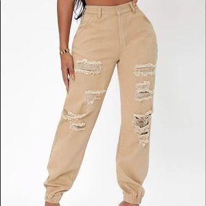 Khaki joggers
